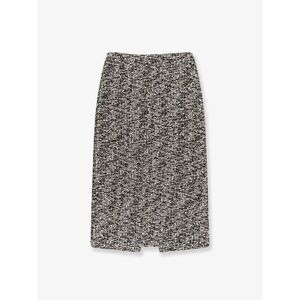 Gucci Women Midi Skirt In Laminated Boucle Fabric